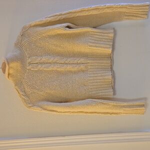 Ralph Lauren Cream/ light Yellow Cable Knit Sweater